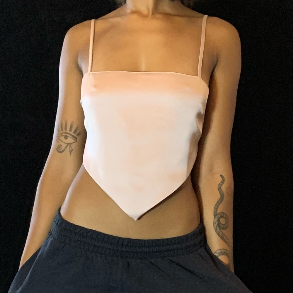 Rose colored crop top